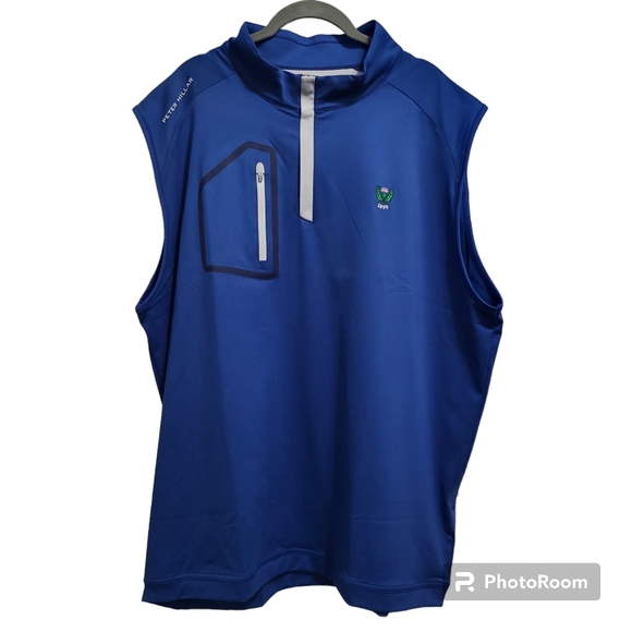 Peter Millar Other - Peter Millar Forge Quarter-Zip Vest with Garden city golf club logo XXL